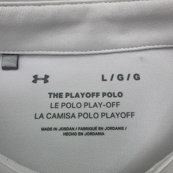 South Carolina Gamecocks Shirt Mens Large White Polo NCAA College Under Armour - Picture 3 of 16